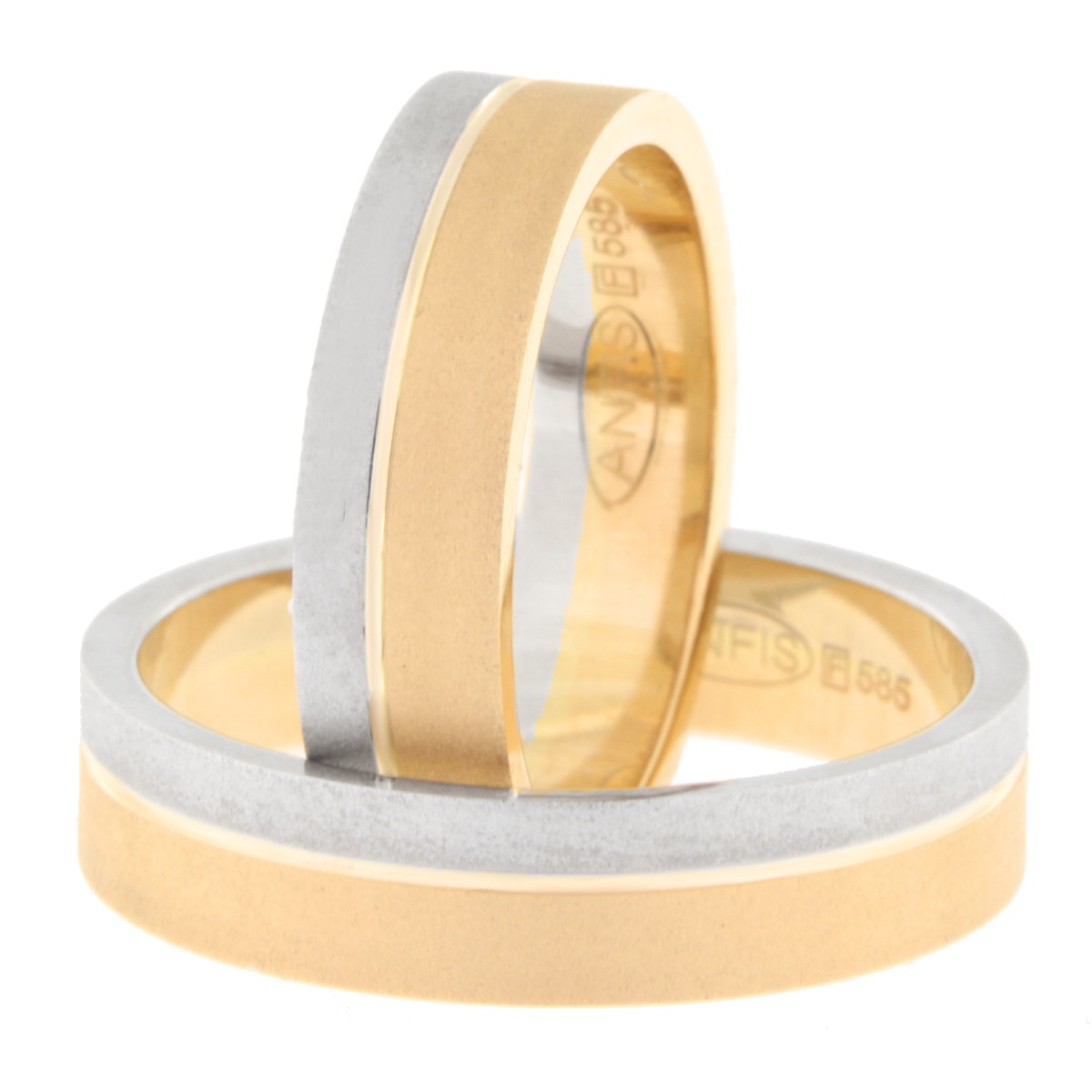 Kullast abielusõrmus Kood: Rn0152-5-1/3vm2-2/3km2