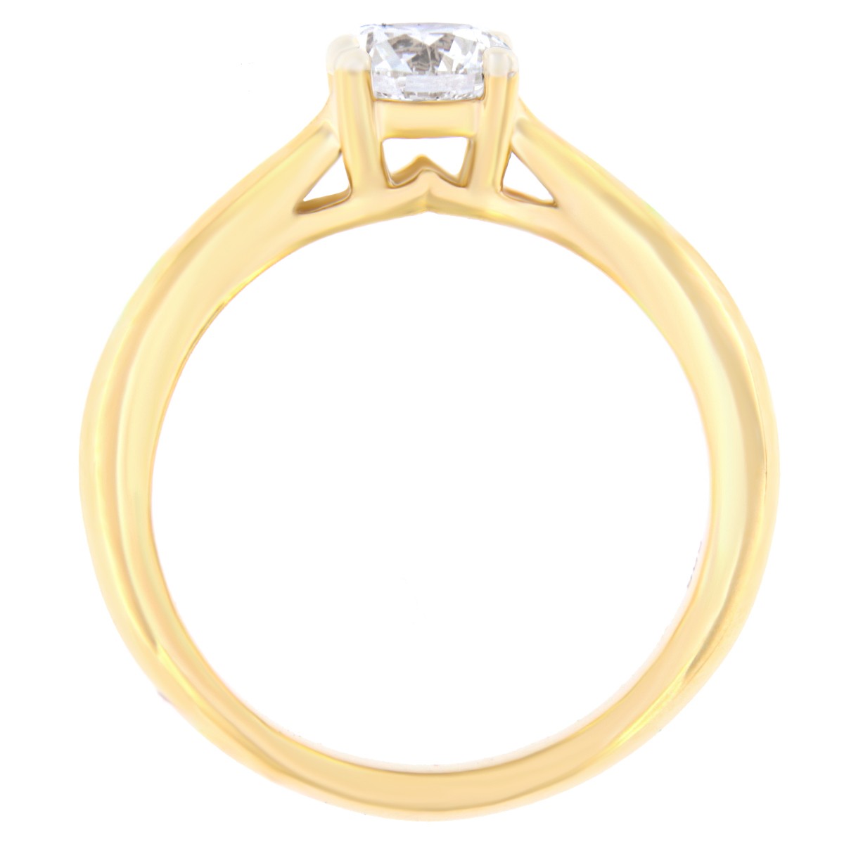 Золотое кольцо с бриллиантам 0,75 ct. Kood: 101am