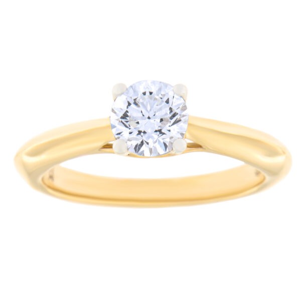 Gold ring with diamond 0,75 ct. Code: 101am