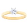 Gold ring with diamond 0,43 ct. Code:66ap,76am