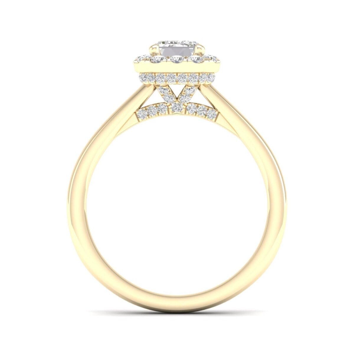 Gold ring with diamonds 0,90 ct. Code: 51hh