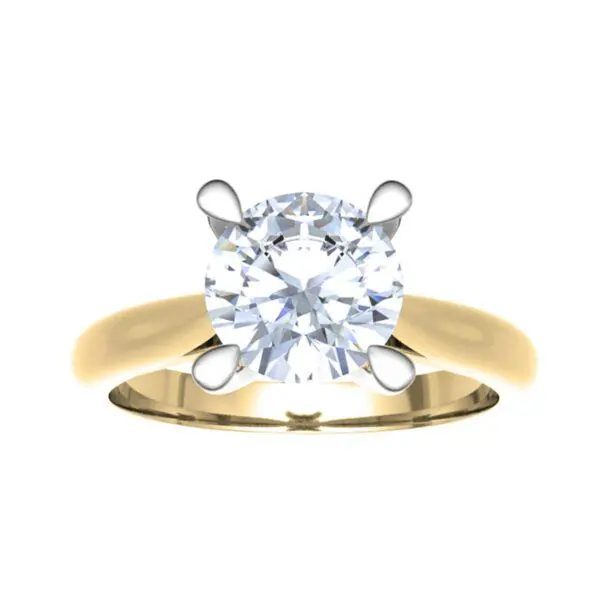 Gold ring with diamond 1,00 ct. Code: RX3067