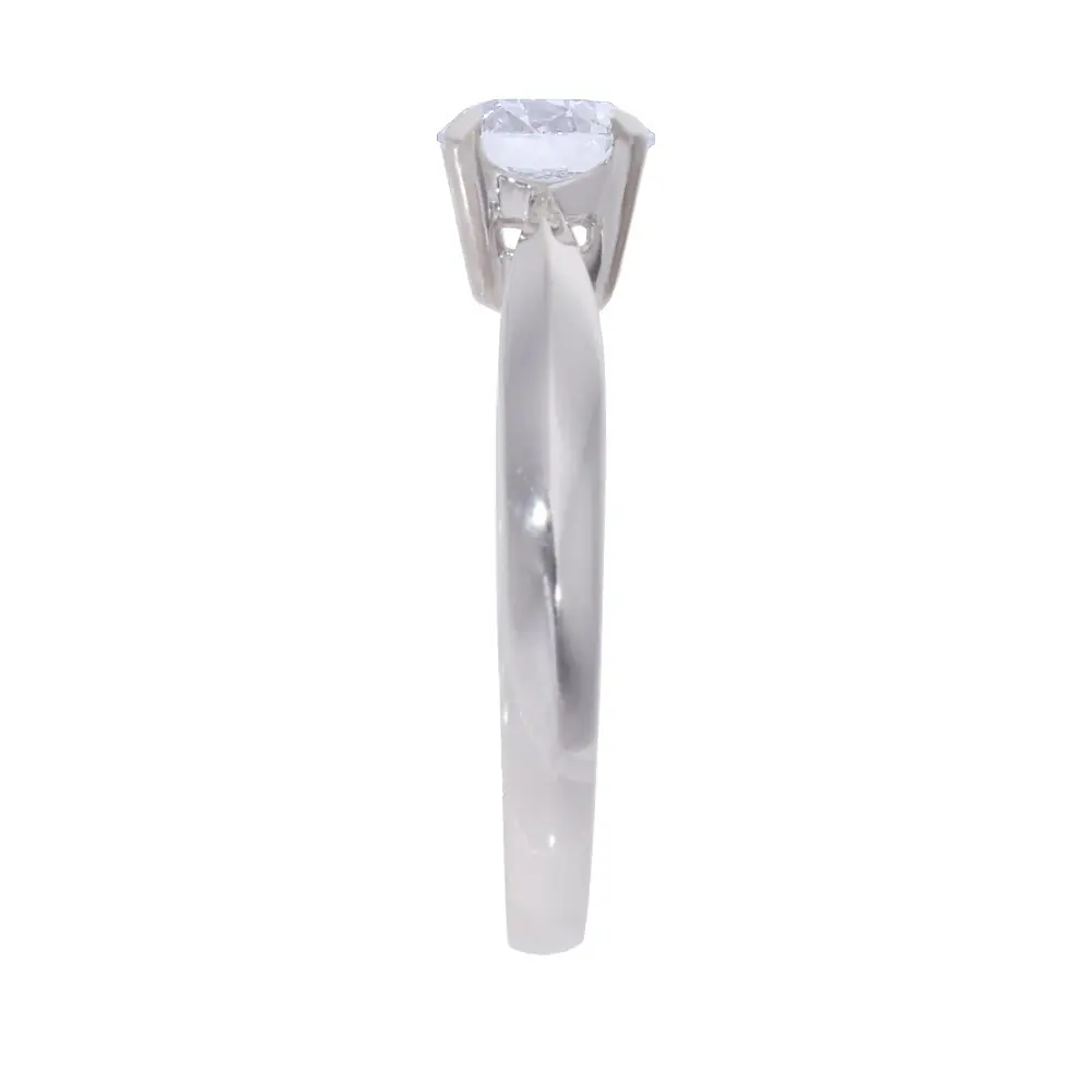 Kullast sõrmus teemantiga 0,80 ct. Kood: RX3105-W-0,80