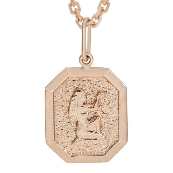 Gold pendant, zodiac sign Virgo Code: 27i-neitsi