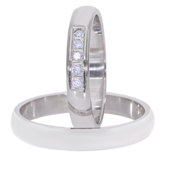 Kullast abielusõrmus teemantidega Kood: Rn0116-3,5-V-5KK