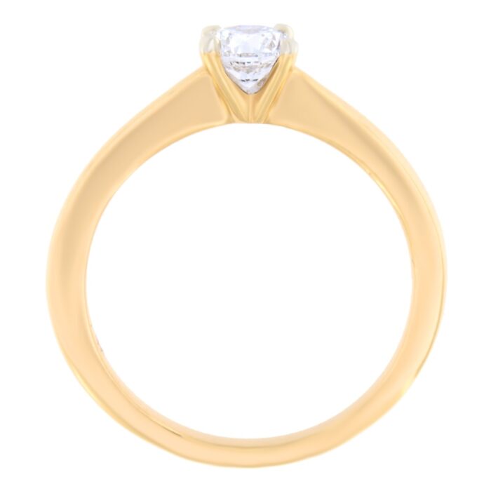 Kullast sõrmus teemantiga 0,38 ct. Kood: 24ap,186ak - Image 3