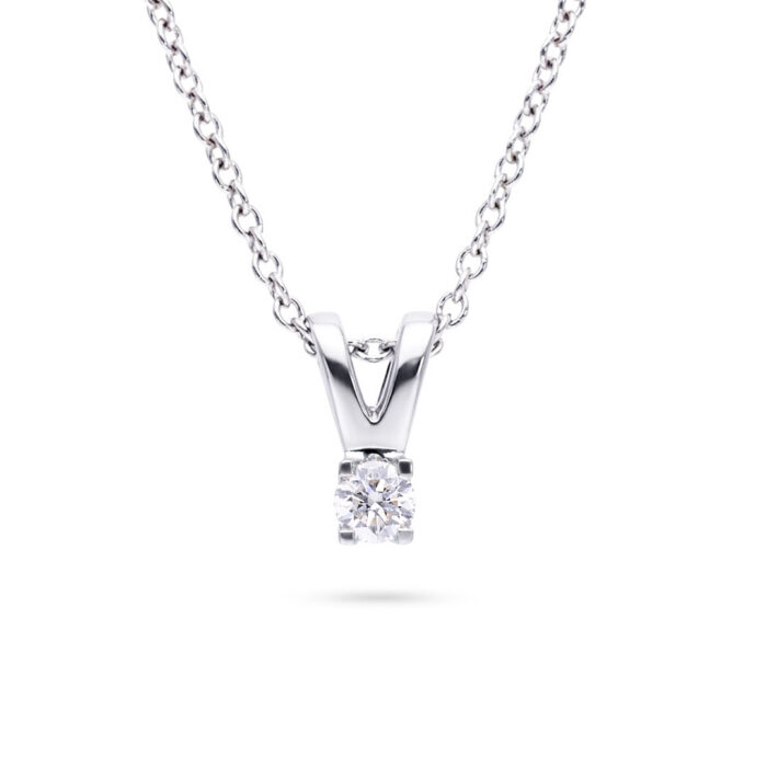 Kullast ripats teemantidega 0,14 ct. Kood: 101una