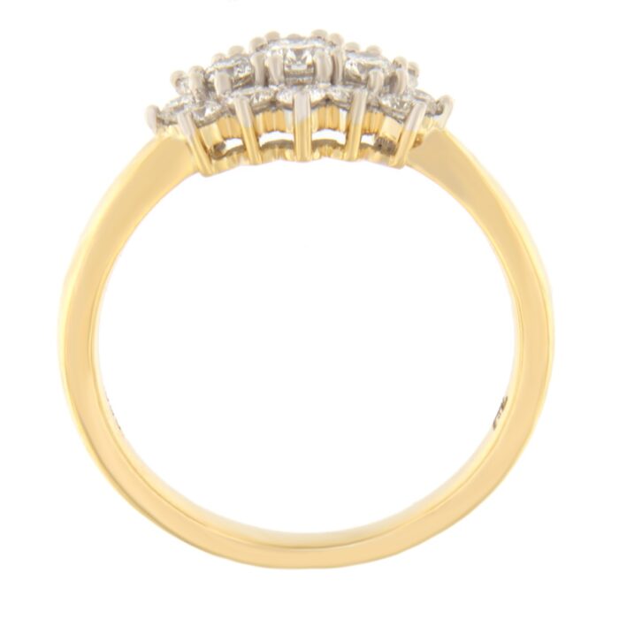 Kullast sõrmus teemantiga 0,50 ct. Kood: 105he - Image 2