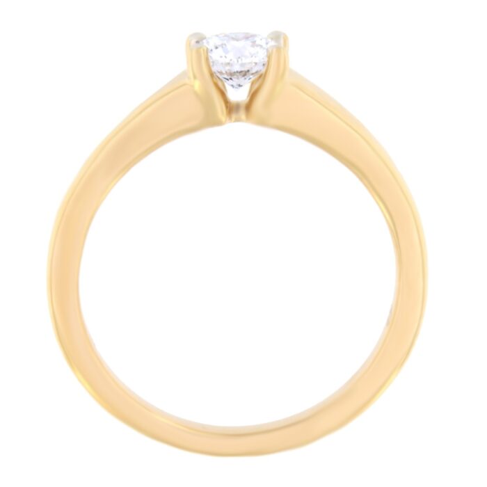 Kullast sõrmus teemantiga 0,41 ct. Kood: 27ap,107ae - Image 3