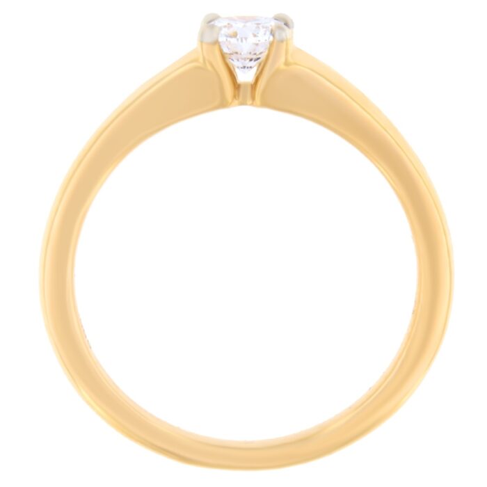 Kullast sõrmus teemantiga 0,31 ct. Kood: 29ap,109ae - Image 3