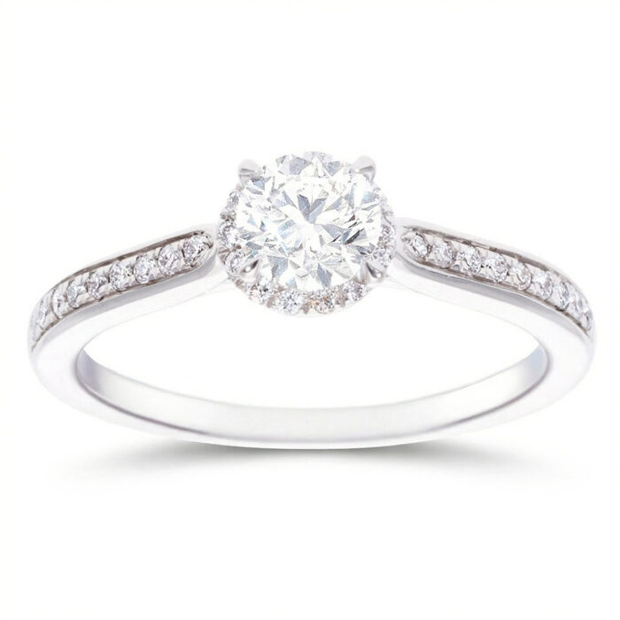 Kullast sõrmus teemantidega 0,64 ct. Kood: 109ap