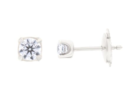 Kullast kõrvarõngad teemantidega 0,32 ct. Kood: 47ap