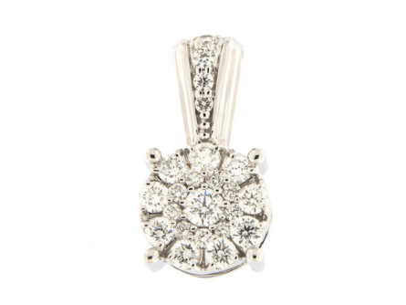 Kullast ripats teemantidega 0,28 ct. Kood: 110ay, 202ae