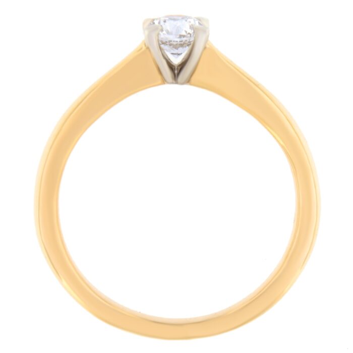 Kullast sõrmus teemantiga 0,30 ct. Kood: 40ar - Image 3
