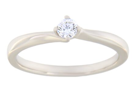 Kullast sõrmus teemantiga 0,15 ct. Kood: 101ar,114ae