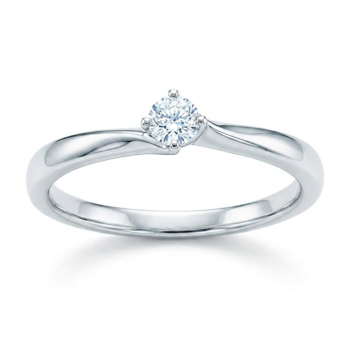 Kullast sõrmus teemantiga 0,15 ct. Kood: 101ar,114ae