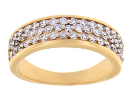 Gold ring with diamonds 0,59 ct. Code: 57ap,61am