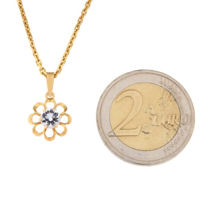 Kullast ripats tsirkooniga Kood: 12ct-valge - Image 2