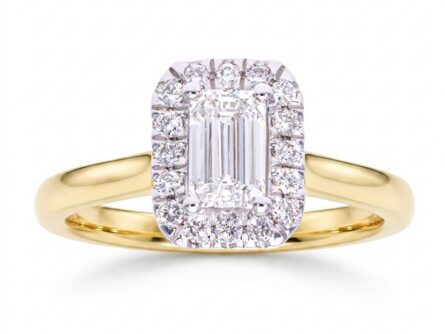 Kullast sõrmus teemantidega 0,90 ct. Kood: 131hm,51hh