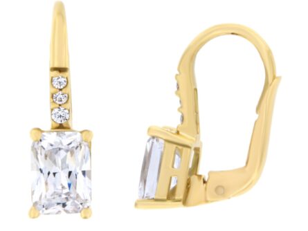 Gold earrings with cubic zirconia Code: 247667