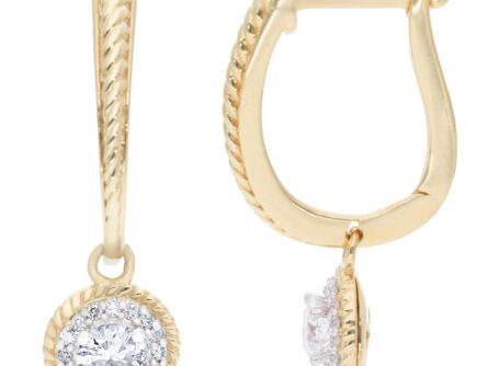 Gold earrings with diamonds 0,50 ct. Code: 142hm