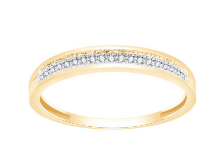 Kullast sõrmus teemantidega 0,06 ct. Kood: 148ay