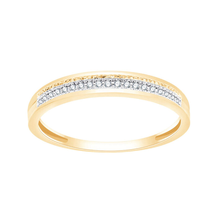 Kullast sõrmus teemantidega 0,06 ct. Kood: 148ay
