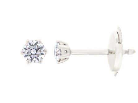 Kullast kõrvarõngad teemantidega 0,17 ct. Kood: 79ay, 14am