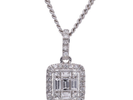 Kullast ripats teemantidega 0,25 ct. Kood: 215hkc
