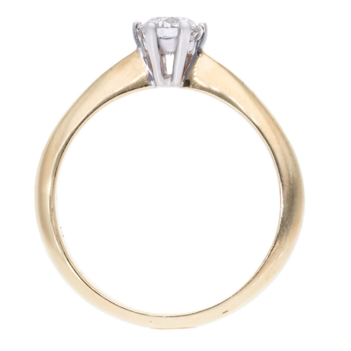 Kullast sõrmus teemantiga 0,40 ct. Kood: 15ap - Image 3