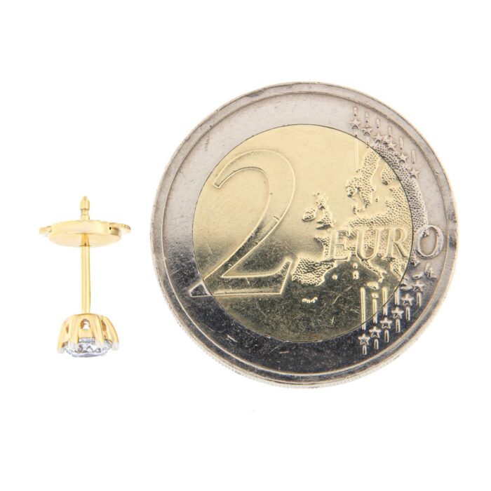 Kullast kõrvarõngad teemantidega 0,51 ct. Kood: 82ay, 52ap - Image 2
