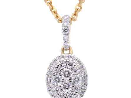 Kullast ripats teemantidega 0,33 ct. Kood: 232hkc