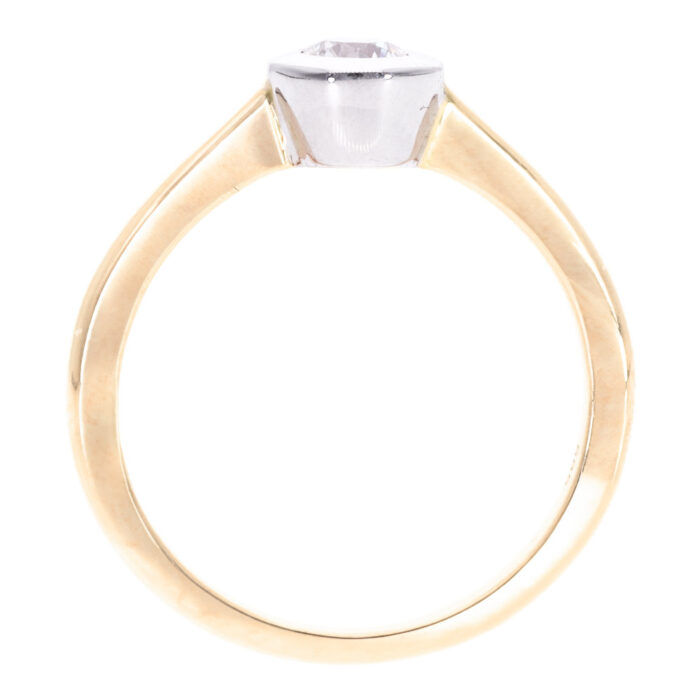Kullast sõrmus teemantiga 0,30 ct. Kood: 17ap - Image 3