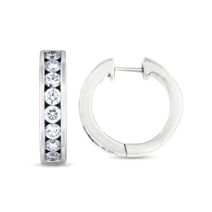 Kullast kõrvarõngad teemantidega 1,04 ct. Kood: 18ay, 28am