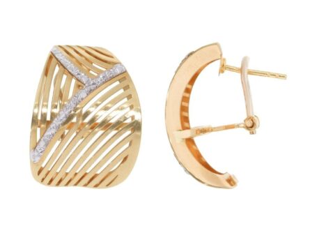 Gold earrings Code: 190682