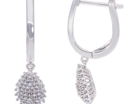 Kullast kõrvarõngad teemantidega 0,25 ct. Kood: 105hkc, 50hka