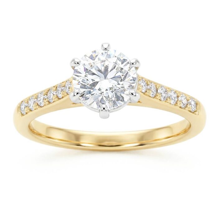 Teemantiga kihlasõrmus kullast 1,19 ct. Kood: RX6814