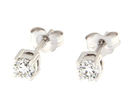 Kullast kõrvarõngad teemantiga 0,54 ct. Kood: 37ap