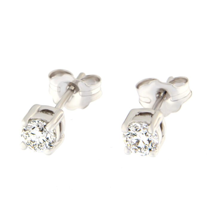 Kullast kõrvarõngad teemantiga 0,54 ct. Kood: 37ap