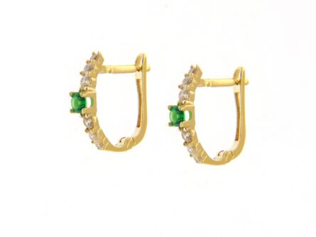 Gold earrings with cubic zirconia Code: 211732