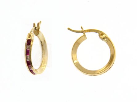 Kullast kõrvarõngad tsirkoonidega Kood: 217028