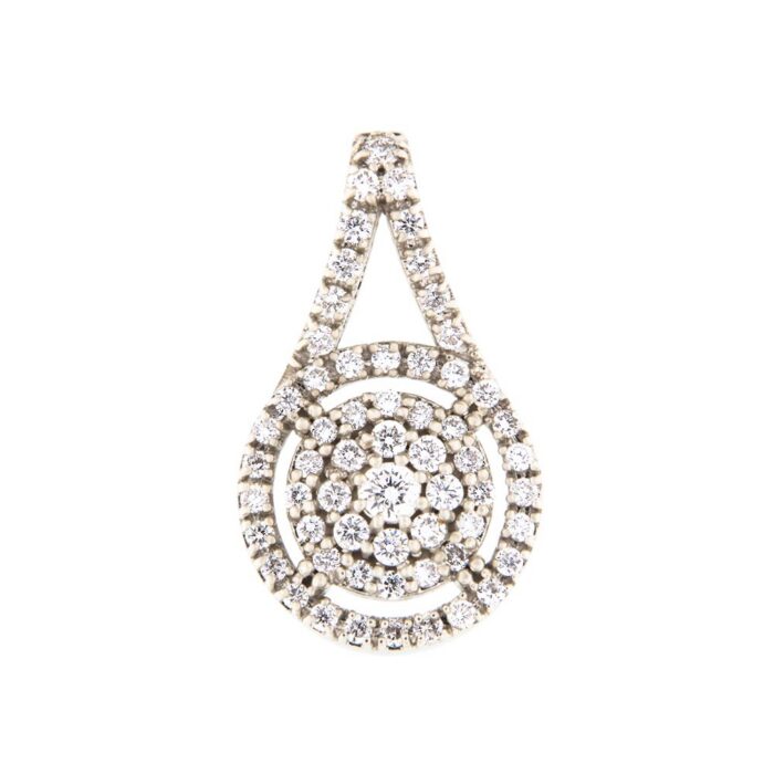 Kullast ripats teemantidega 0,38 ct. Kood: 22ab