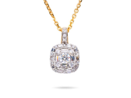 Kullast ripats teemantidega 0,50ct. Kood: 218hkc