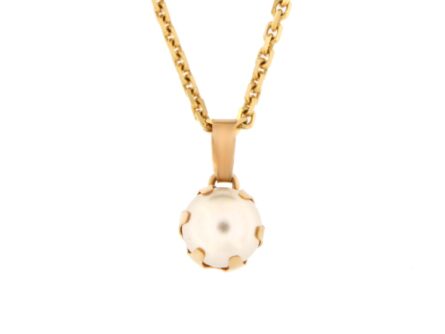 Gold pendant with pearl Code: 23ca