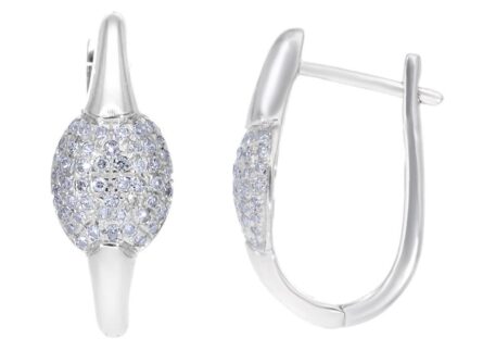 Kullast kõrvarõngad teemantidega 0,33 ct. Kood: 23hf