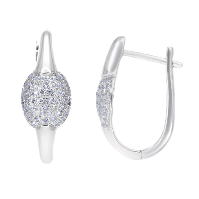 Kullast kõrvarõngad teemantidega 0,33 ct. Kood: 23hf