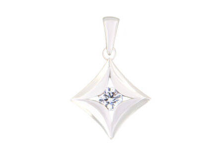 Kullast ripats teemantiga 0,15 ct. Kood: 26hk