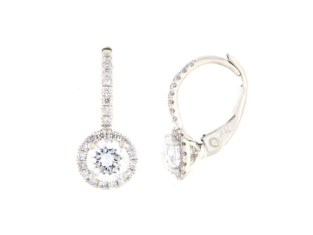 Kullast kõrvarõngad teemantidega 0,94 ct. Kood: 56ay, 152ae
