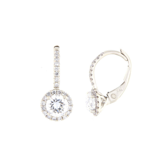 Gold earrings with 0,94 ct diamonds. Code: 56ay, 152ae