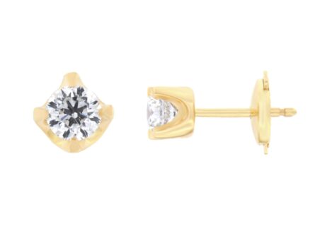Gold earrings with 0,61 ct diamonds. Code: 95ay, 96ap